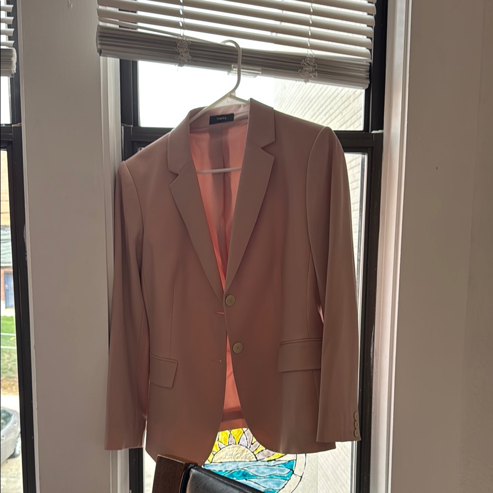 Theory Carissa Suit in light pink (blazer & pants)